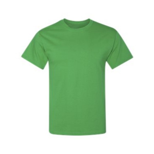 shamrock green plain blank t shirt front